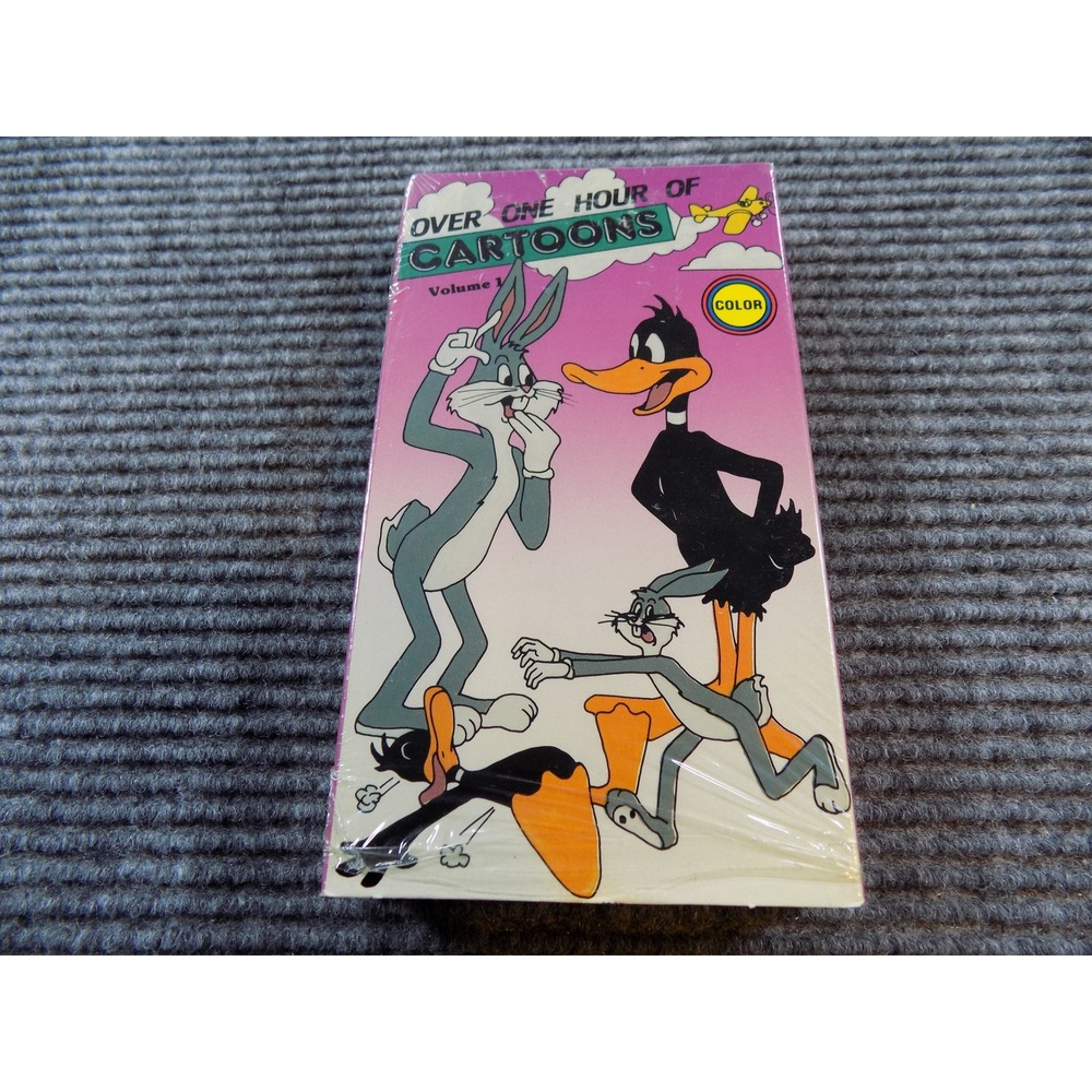 Hollywood Select Video Over One Hour of Cartoons Vol 1 VHS Bugs Bunny Daffy Duck